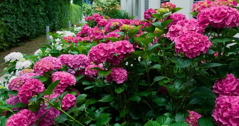 pink hydrangea